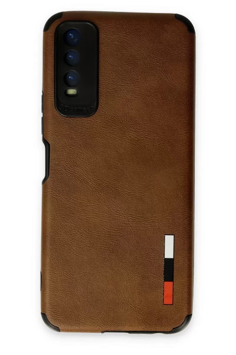 Vivo Y11S Kılıf Loop Deri Silikon - Kahverengi