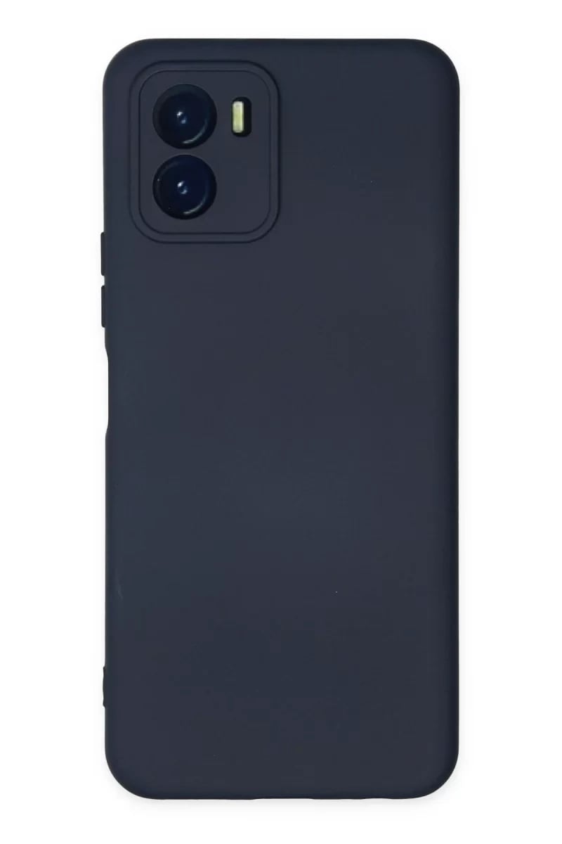 Vivo Y15S Kılıf Nano içi Kadife Silikon - Lacivert