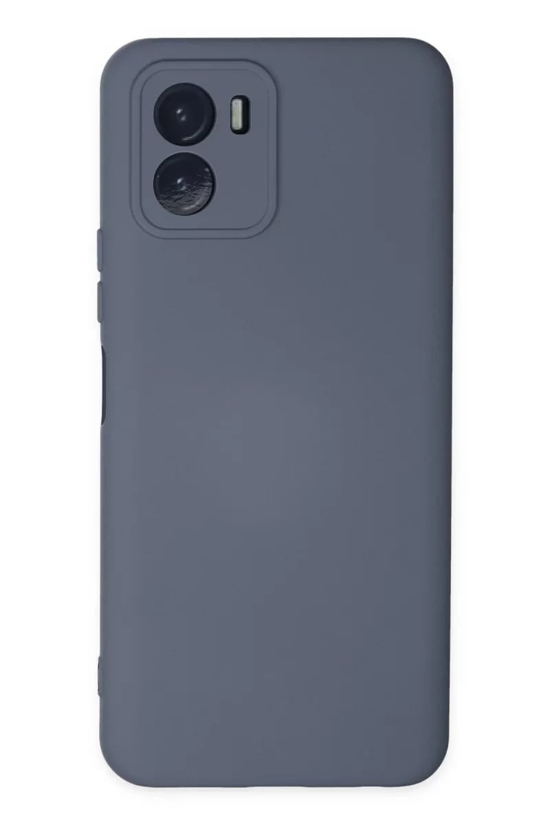 Vivo Y15S Kılıf Nano içi Kadife Silikon - Gri