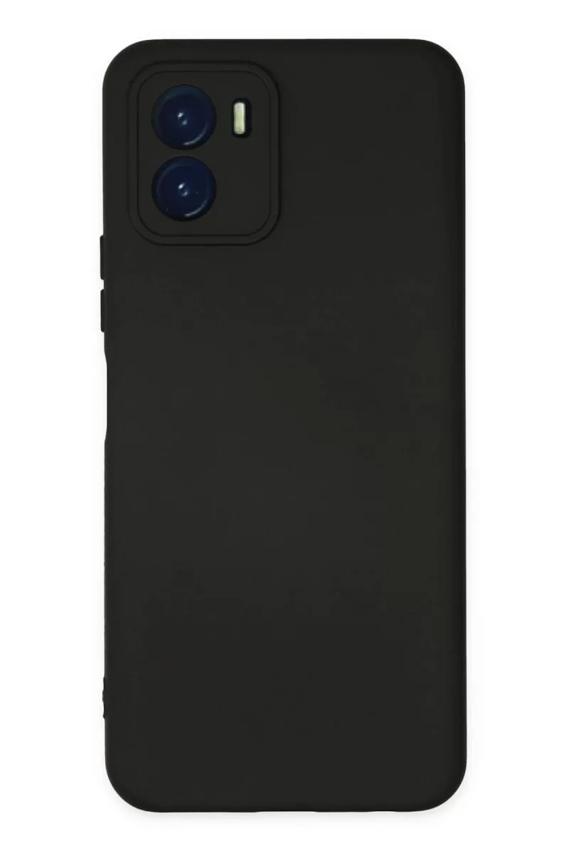 Vivo Y15S Kılıf Nano içi Kadife Silikon - Siyah