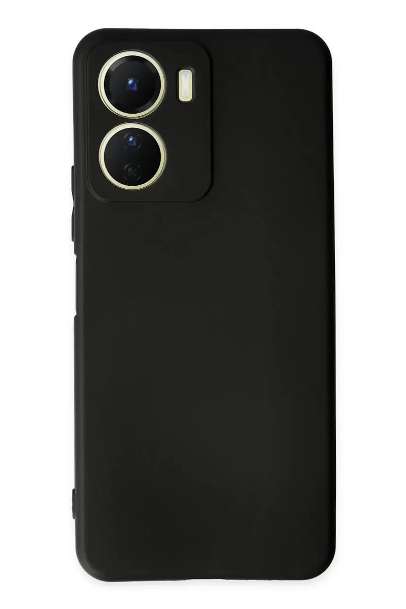 Vivo Y16 Kılıf First Silikon - Siyah