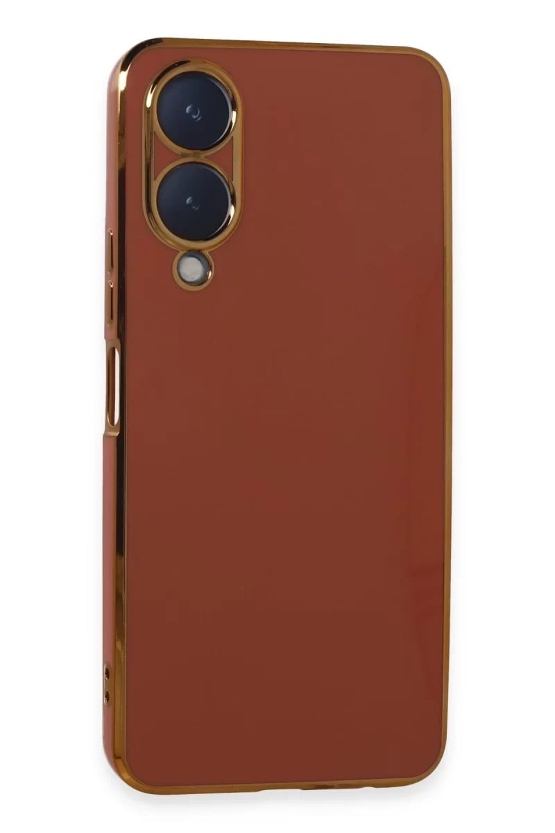 Vivo Y17S Kılıf Volet Silikon - Kırmızı