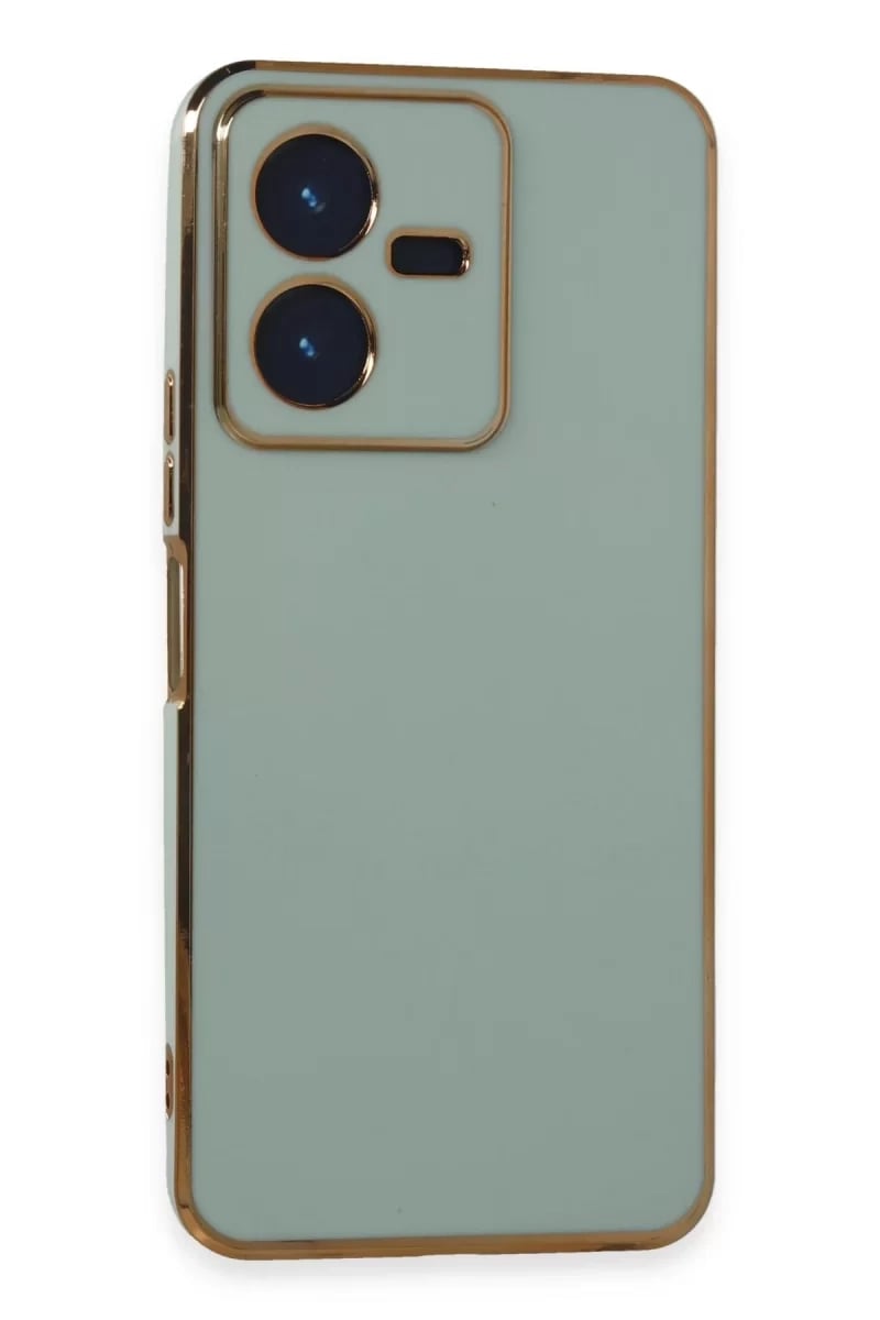 Vivo Y22 2022 Kılıf Volet Silikon - Açık Yeşil
