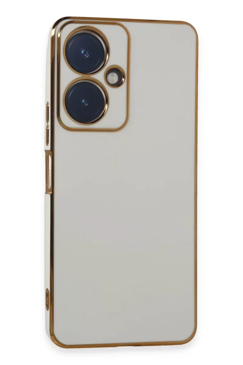 Vivo Y27 Kılıf Volet Silikon - Beyaz