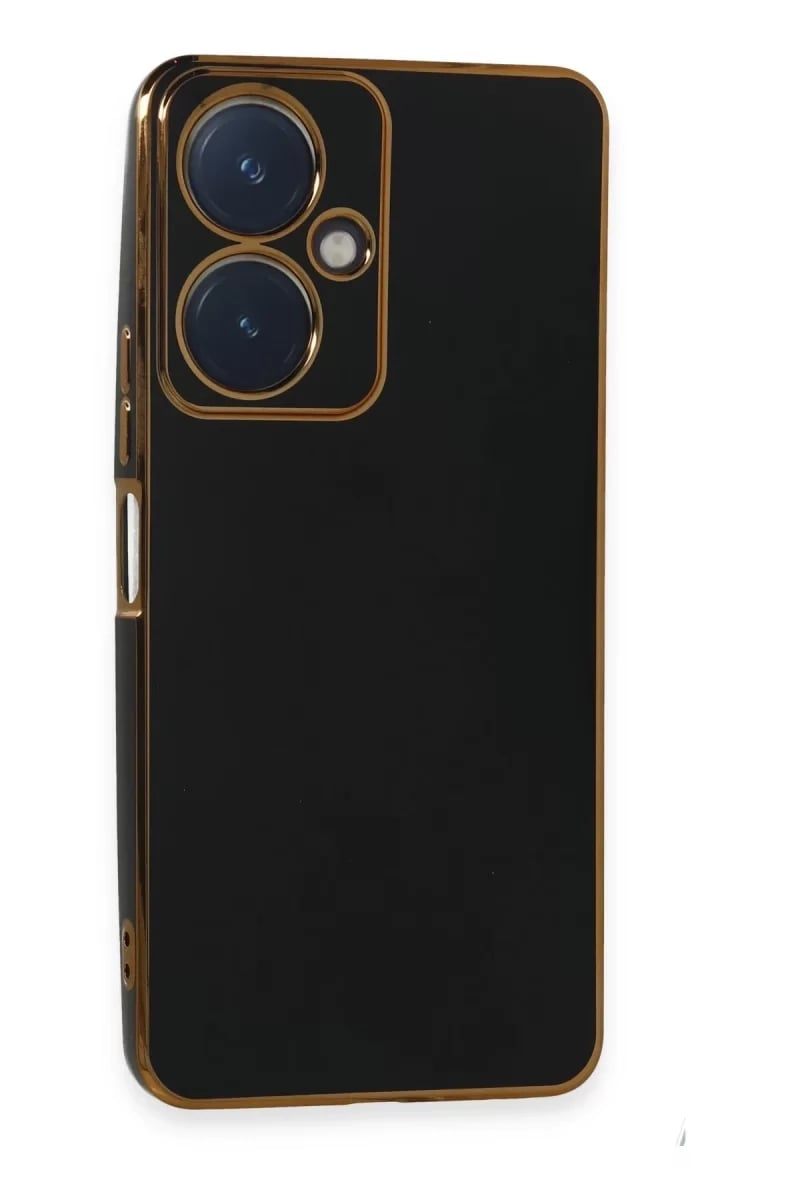Vivo Y27 Kılıf Volet Silikon - Siyah