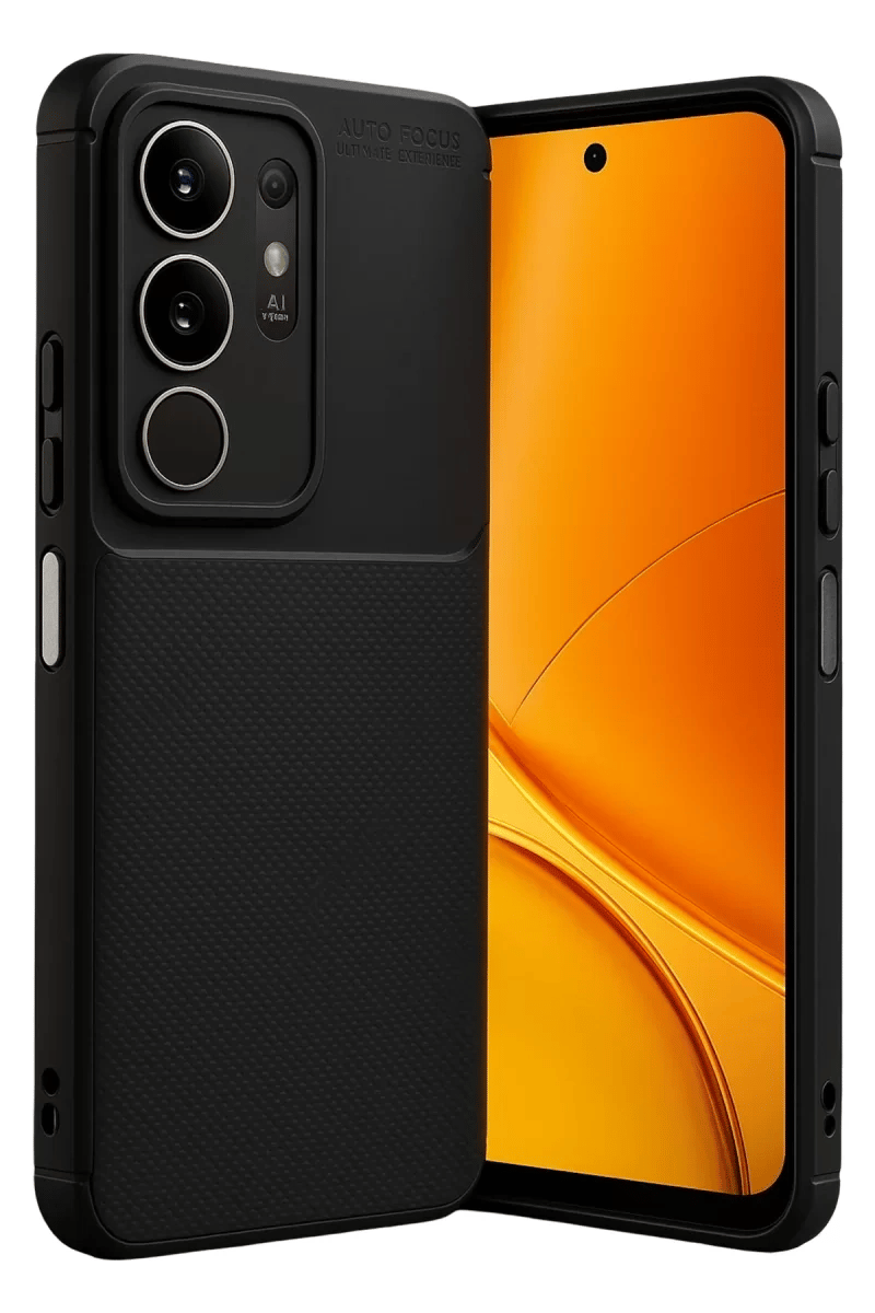 Vivo Y29 4G Auto Focus Karbon Kapak - Siyah