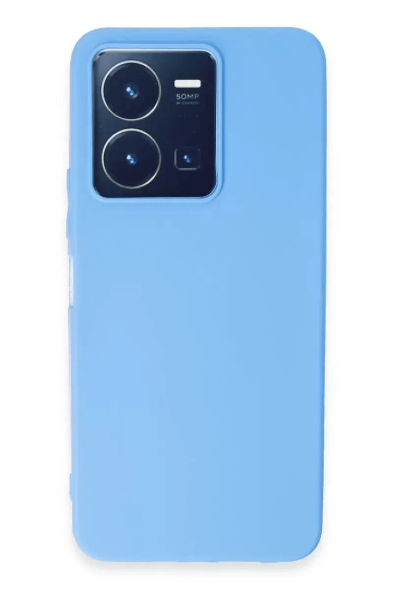 Vivo Y35 Kılıf First Silikon - Mavi