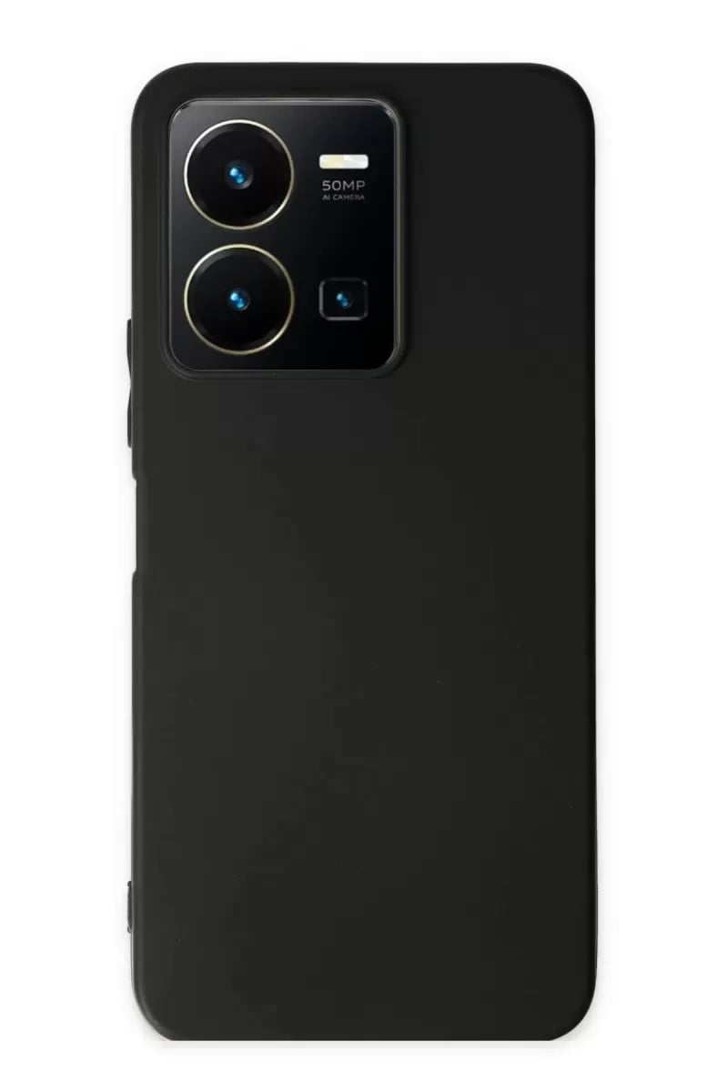Vivo Y35 Kılıf First Silikon - Siyah
