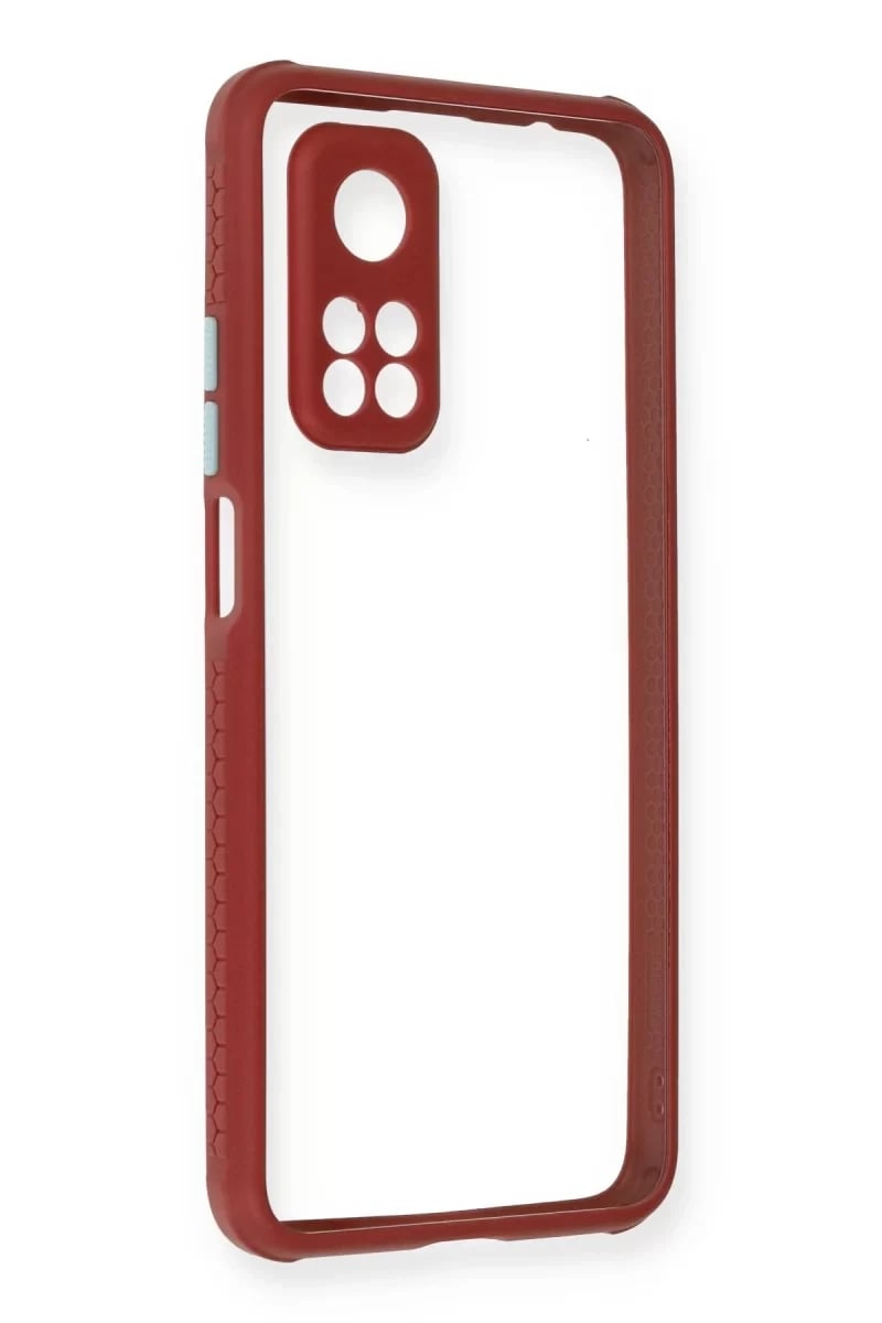 Xiaomi Mi 10T Pro Kılıf Miami Şeffaf Silikon - Fuşya