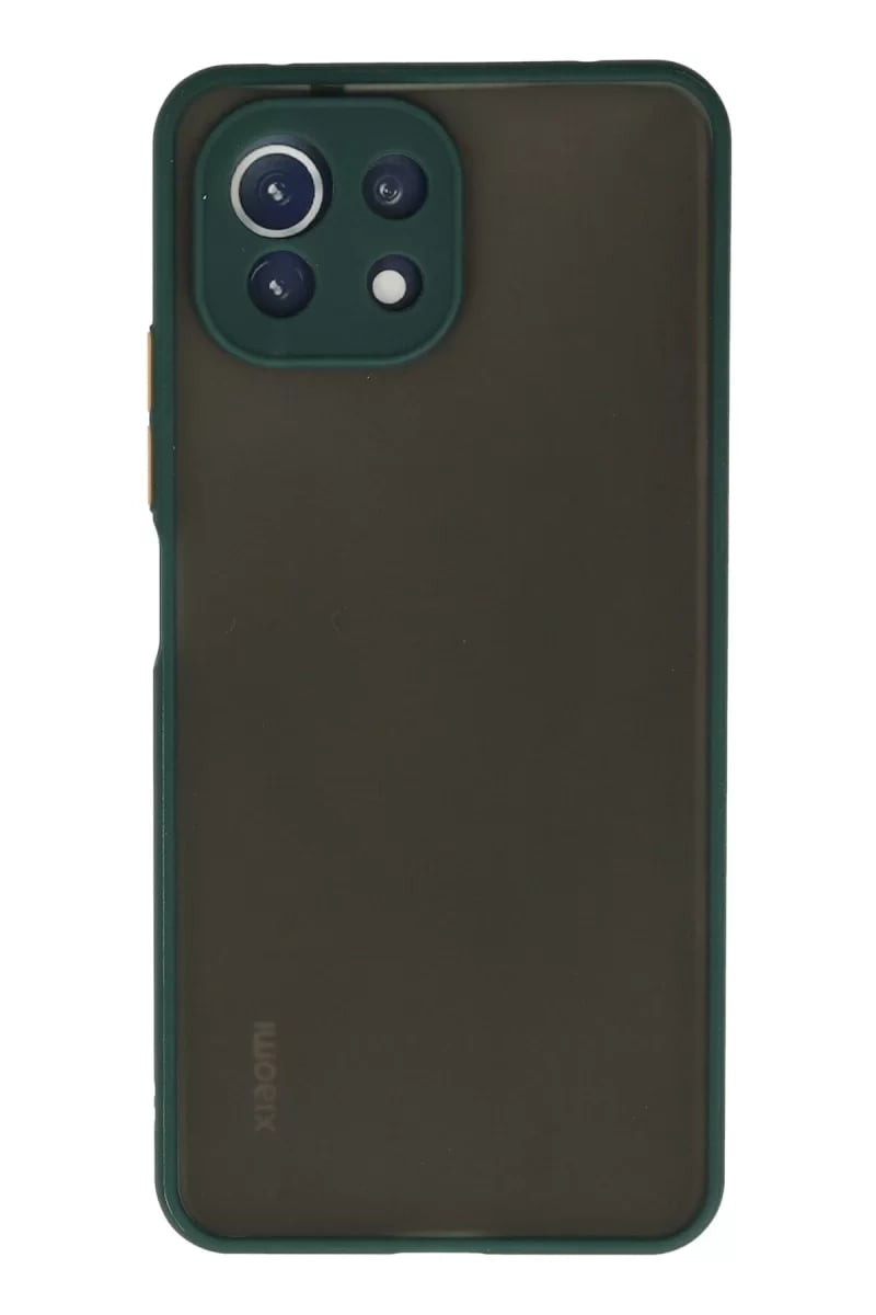 Xiaomi Mİ 11 Lite Kılıf Montreal Silikon Kapak - Yeşil