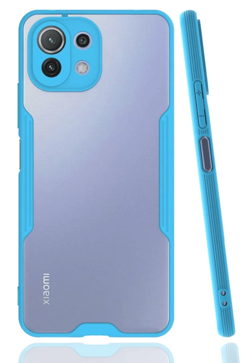 Xiaomi Mİ 11 Lite Kılıf Platin Silikon - Mavi