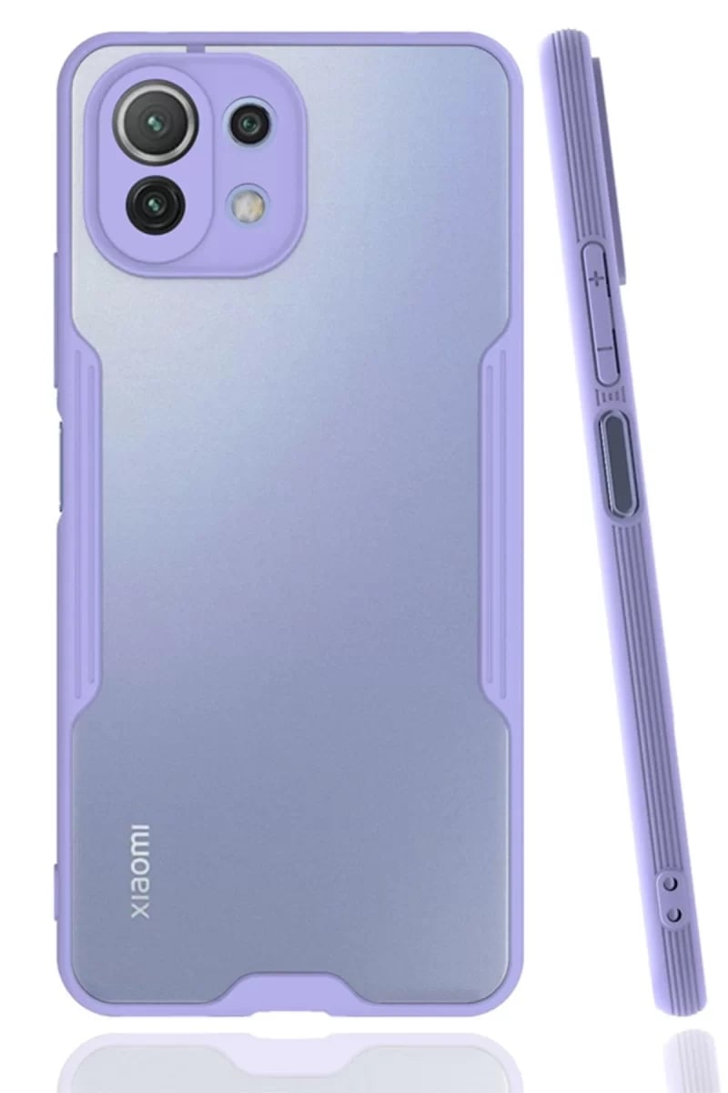 Xiaomi Mİ 11 Lite Kılıf Platin Silikon - Lila