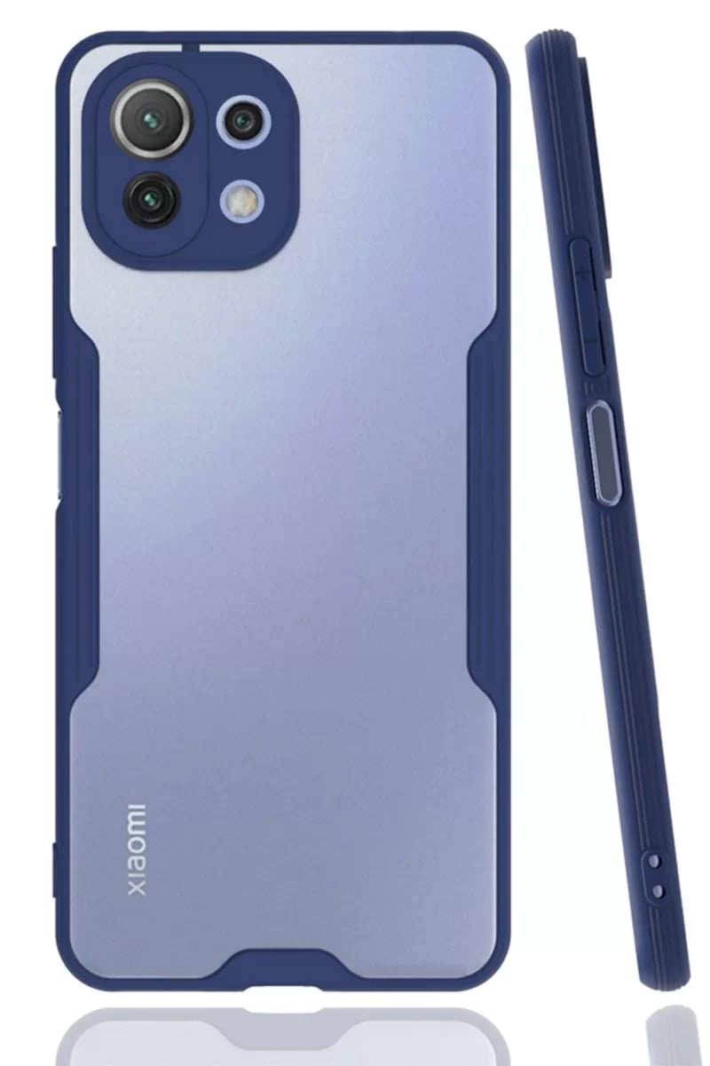 Xiaomi Mİ 11 Lite Kılıf Platin Silikon - Lacivert