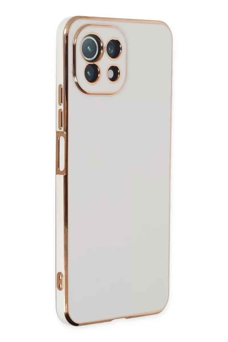 Xiaomi Mİ 11 Lite Kılıf Volet Silikon - Beyaz