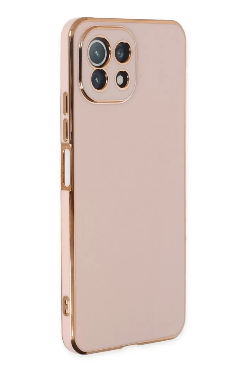 Xiaomi Mİ 11 Lite Kılıf Volet Silikon - Pembe