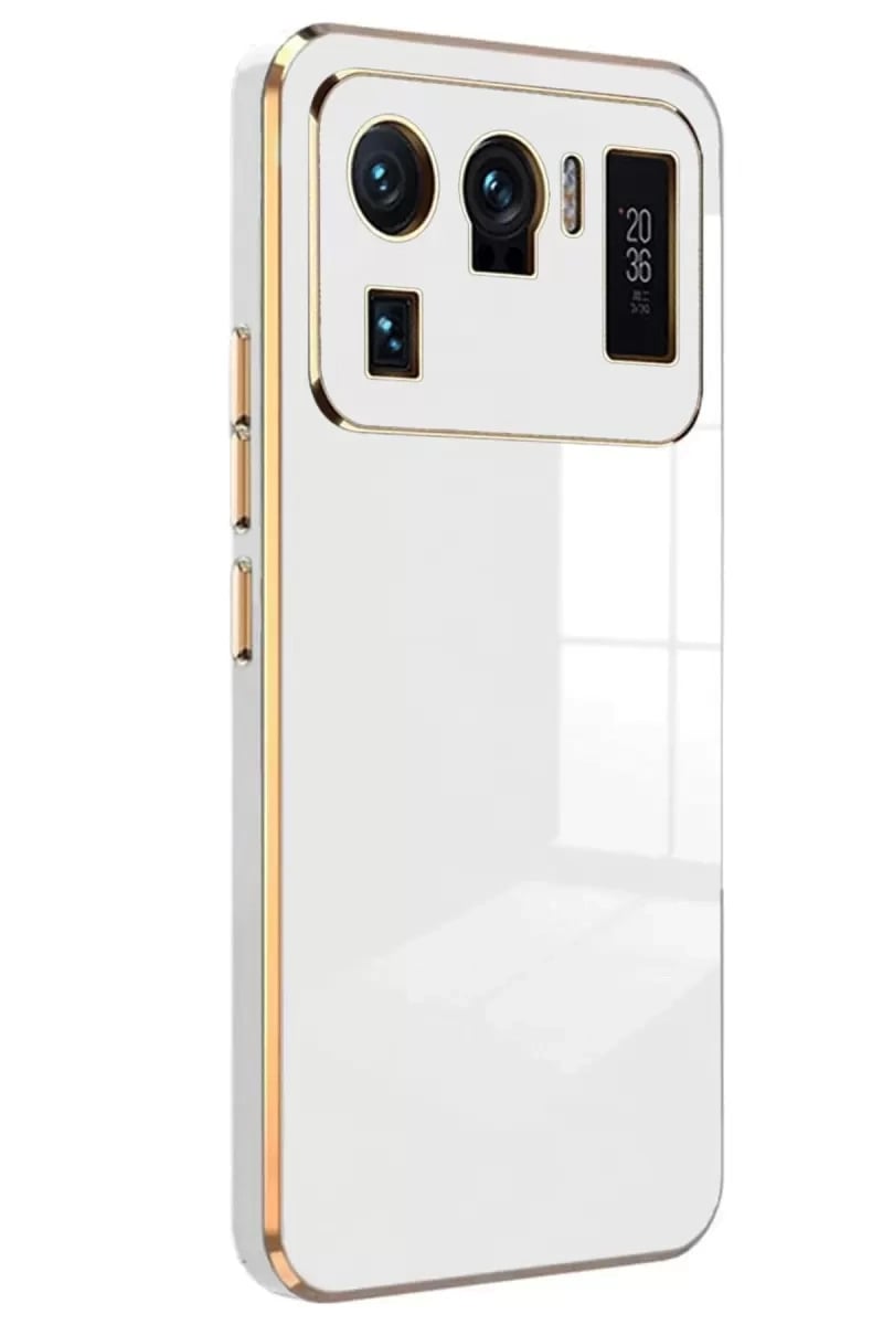 Xiaomi Mi 11 Ultra Kılıf Volet Silikon - Beyaz