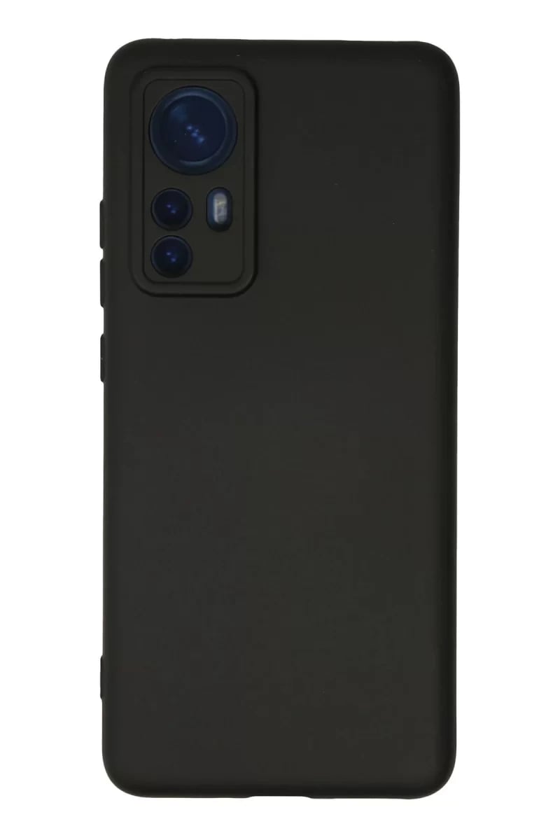 Xiaomi Mi 12 Kılıf Nano içi Kadife Silikon - Siyah