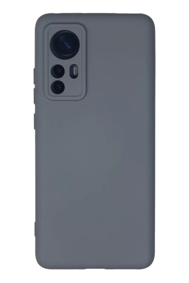 Xiaomi Mi 12 Kılıf Nano içi Kadife Silikon - Gri