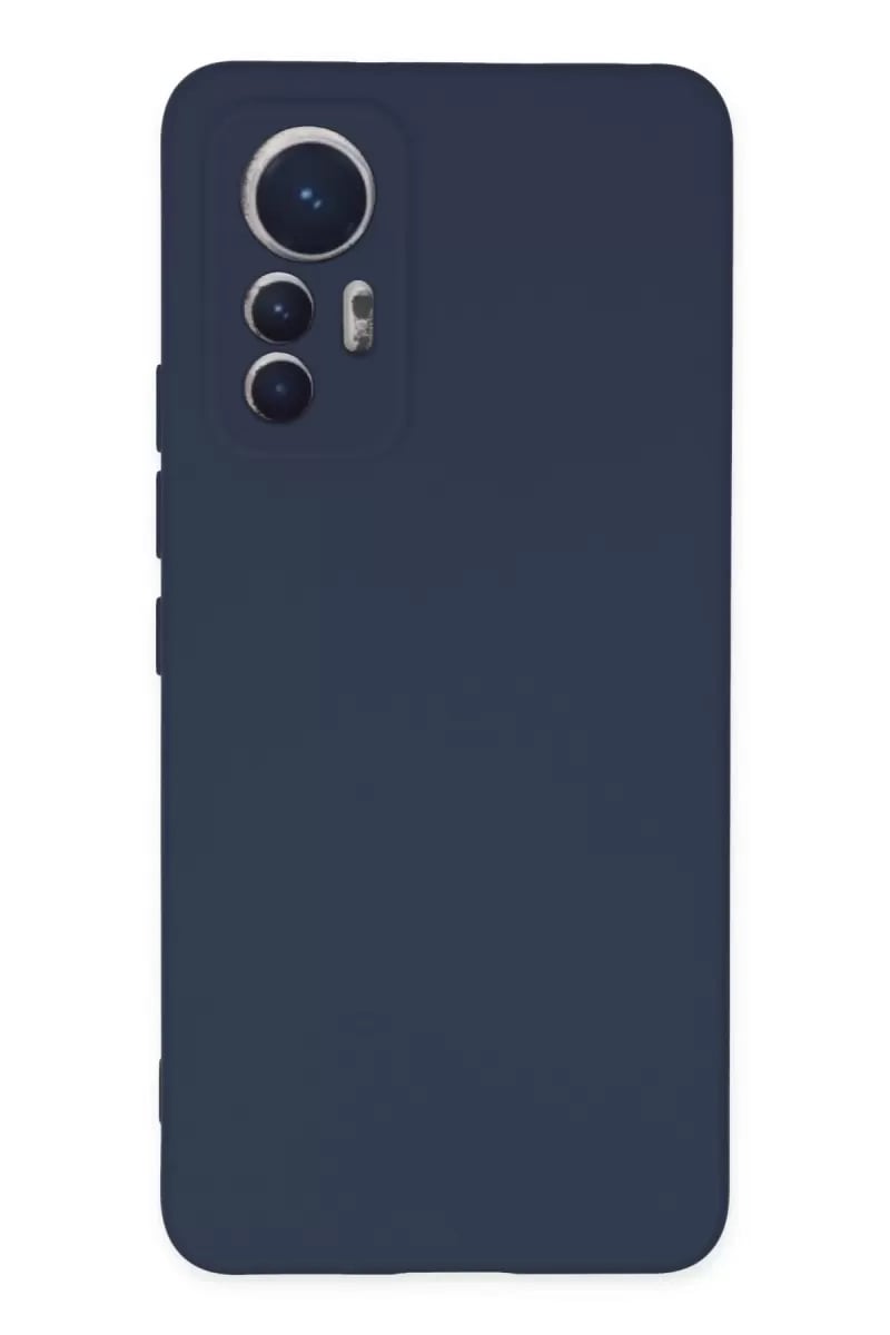 Xiaomi Mi 12 Lite Kılıf Nano içi Kadife Silikon - Lacivert