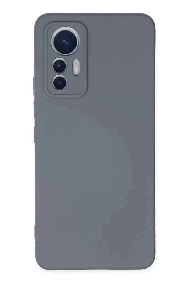 Xiaomi Mi 12 Lite Kılıf Nano içi Kadife Silikon - Gri
