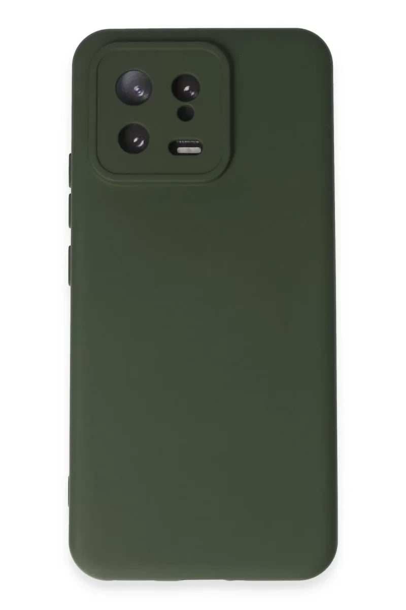 Xiaomi Mi 13 Kılıf Nano içi Kadife Silikon - Koyu Yeşil