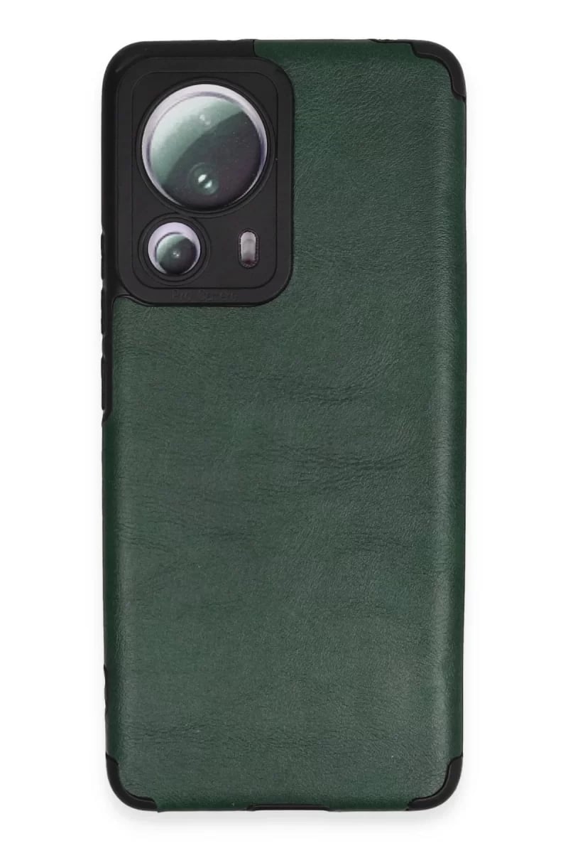 Xiaomi Mi 13 Lite Kılıf Loop Deri Silikon - Yeşil