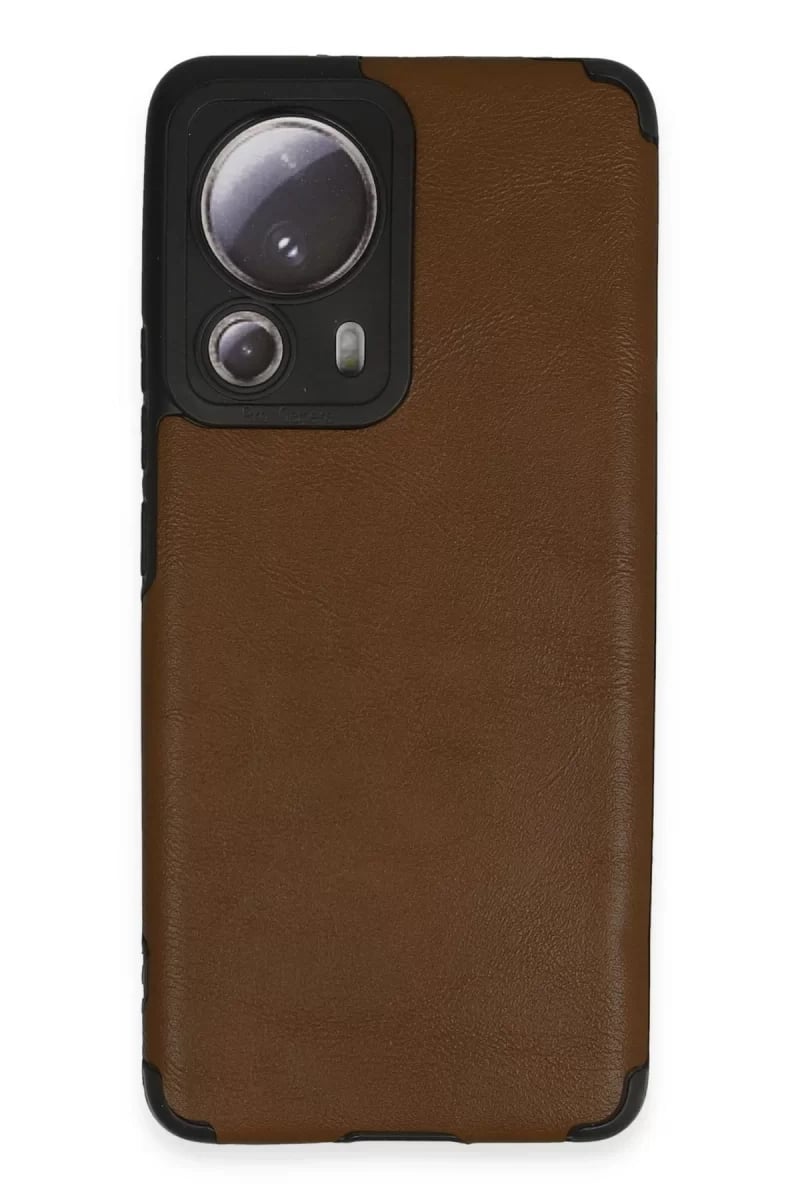 Xiaomi Mi 13 Lite Kılıf Loop Deri Silikon - Kahverengi