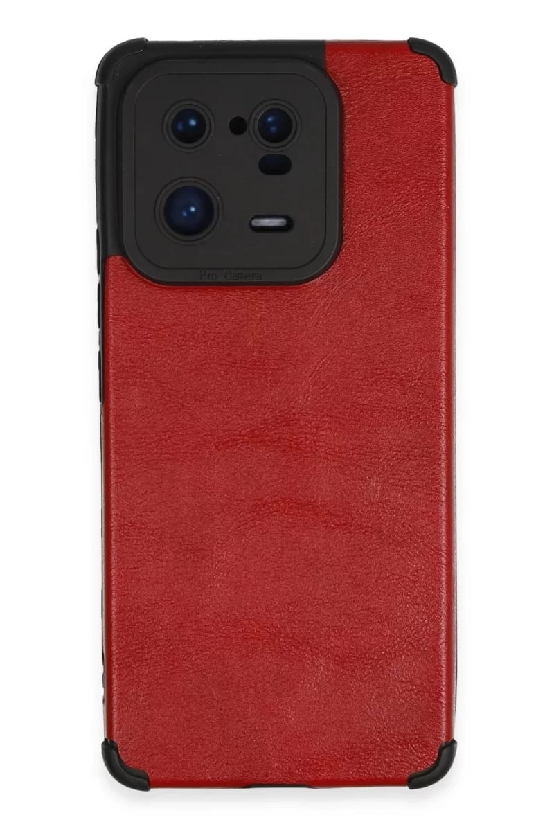 Xiaomi Mi 13 Pro Kılıf Loop Deri Silikon - Kırmızı