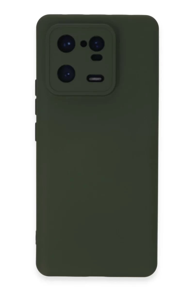 Xiaomi Mi 13 Pro Kılıf Nano içi Kadife Silikon - Koyu Yeşil