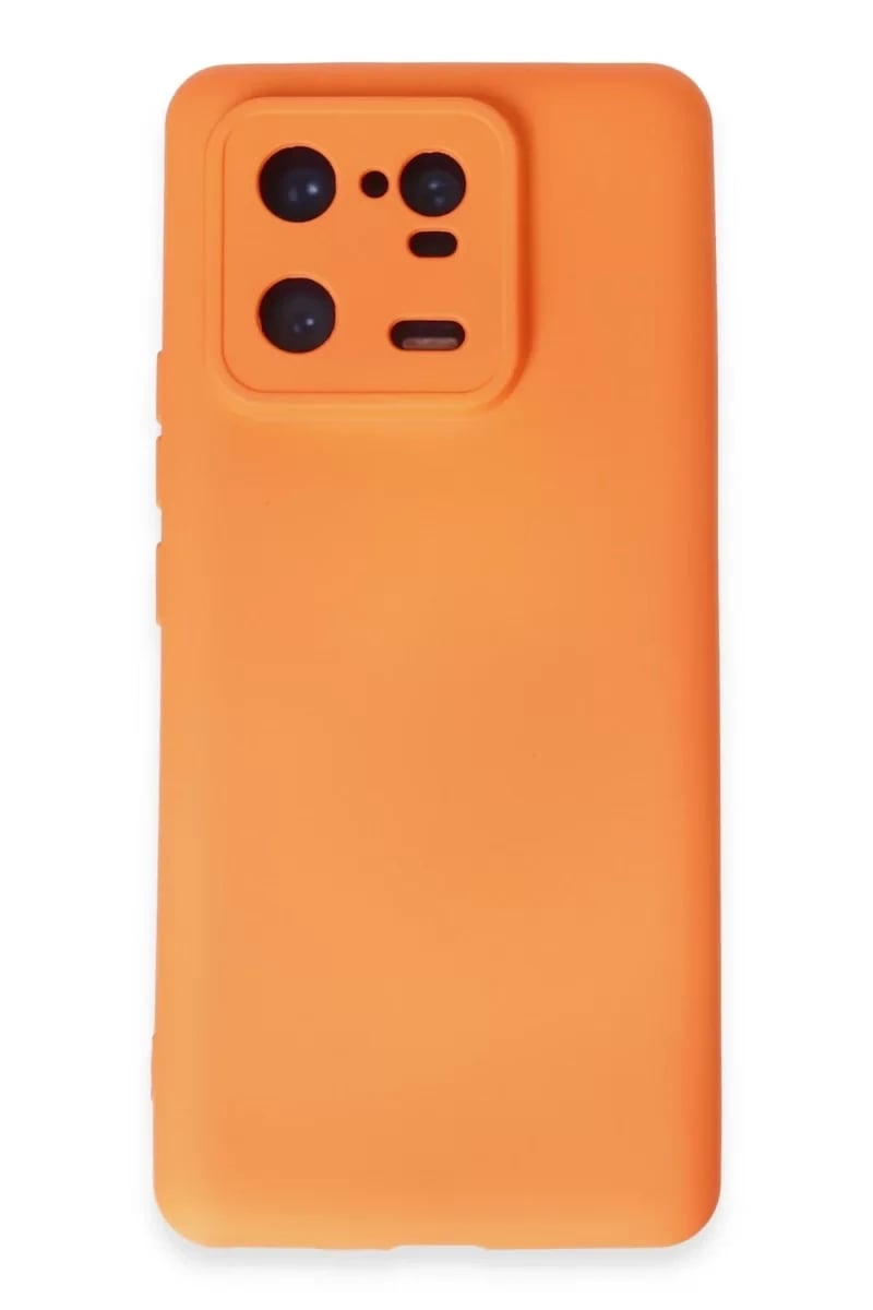 Xiaomi Mi 13 Pro Kılıf Nano içi Kadife Silikon - Turuncu