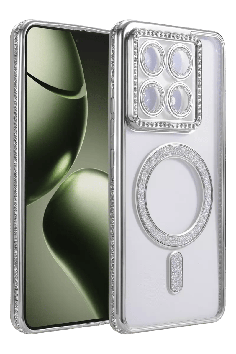 Xiaomi Mi 14T Pro Joke Simli Magneticsafe Kılıf - Gümüş