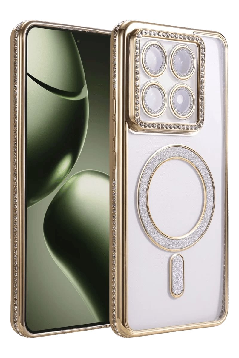 Xiaomi Mi 14T Pro Joke Simli Magneticsafe Kılıf - Gold