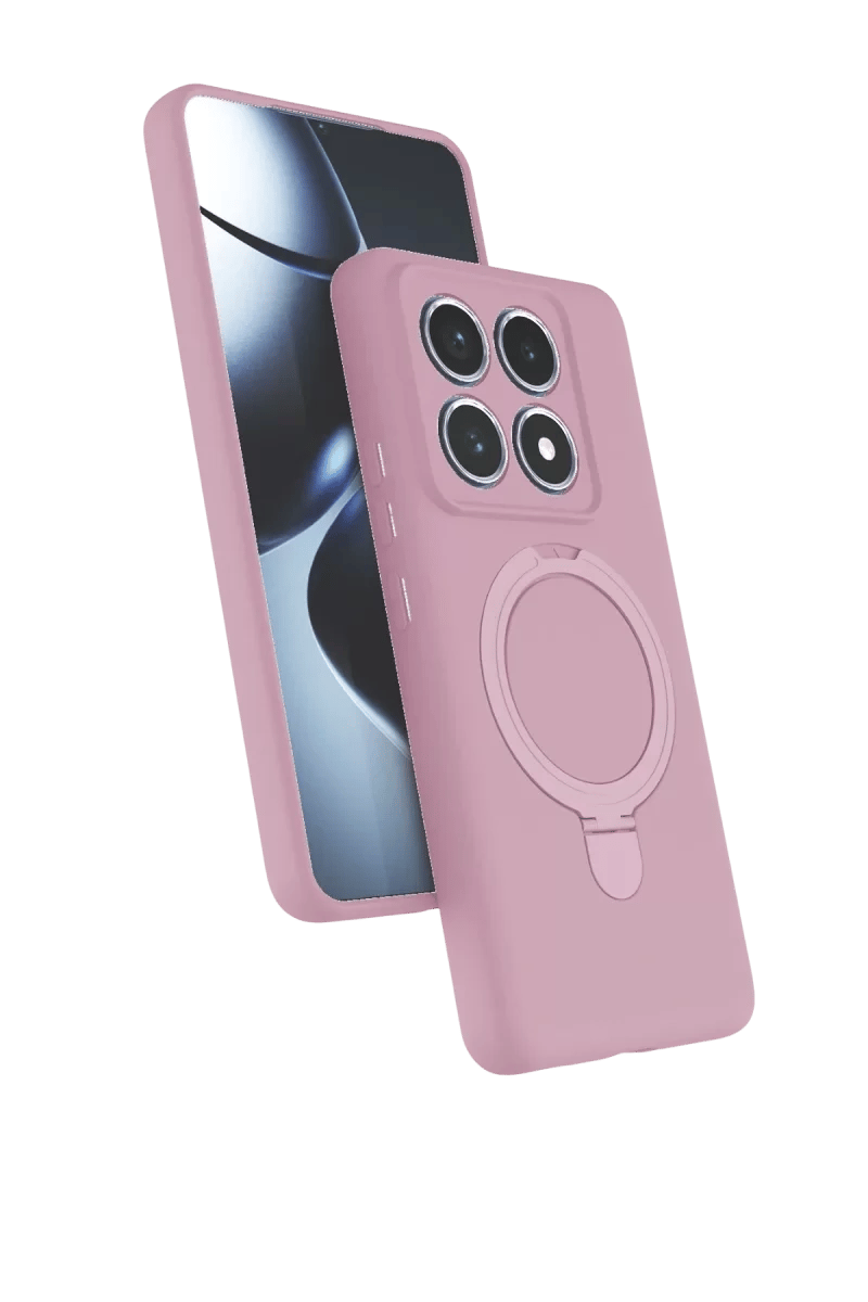 Xiaomi Mi 14T Pro Regal Magsafe Standlı Kapak - Açık Pembe