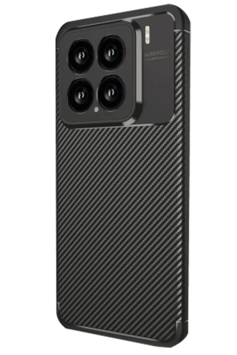 Xiaomi Mi 15 Kılıf Auto Focus Karbon Kapak - Siyah