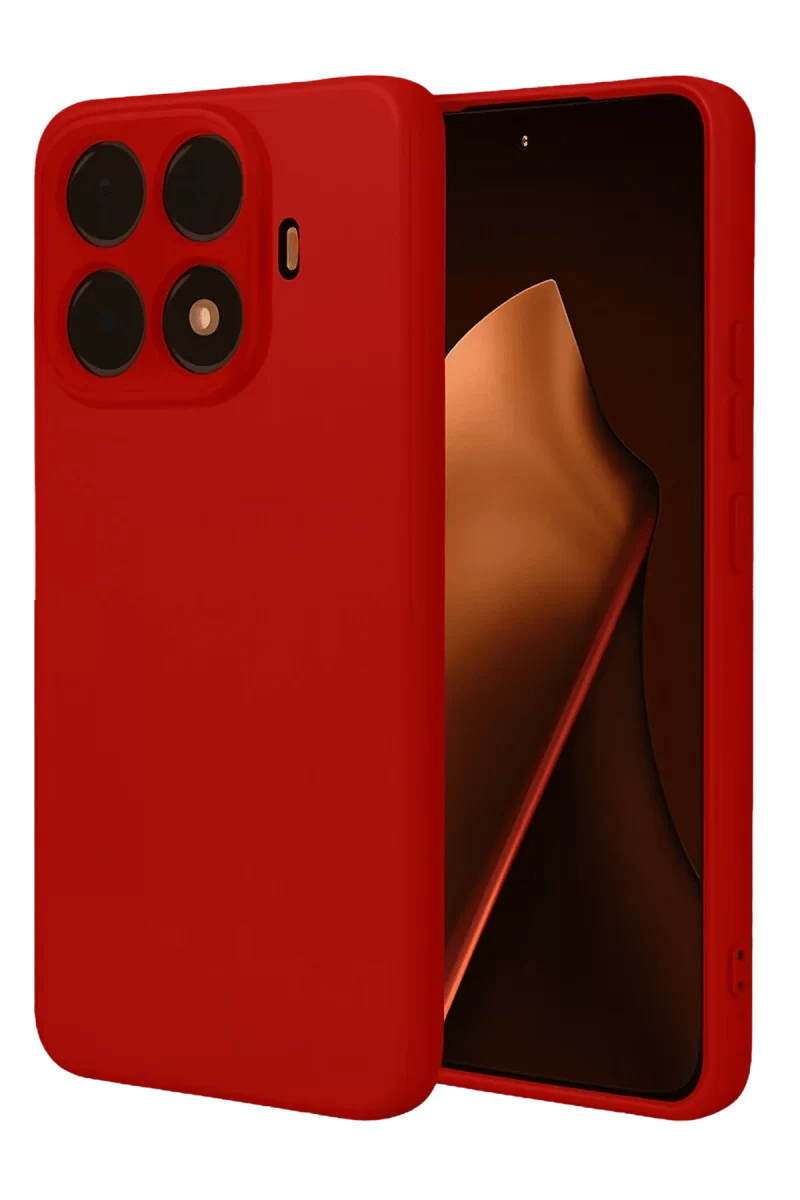 Xiaomi Mi 15T Pro Nano içi Kadife Silikon - Kırmızı