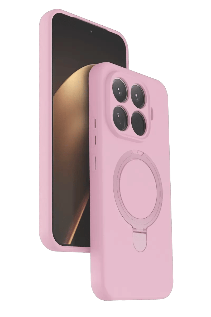 Xiaomi Mi 15T Pro Regal Magsafe Standlı Kapak - Açık Pembe