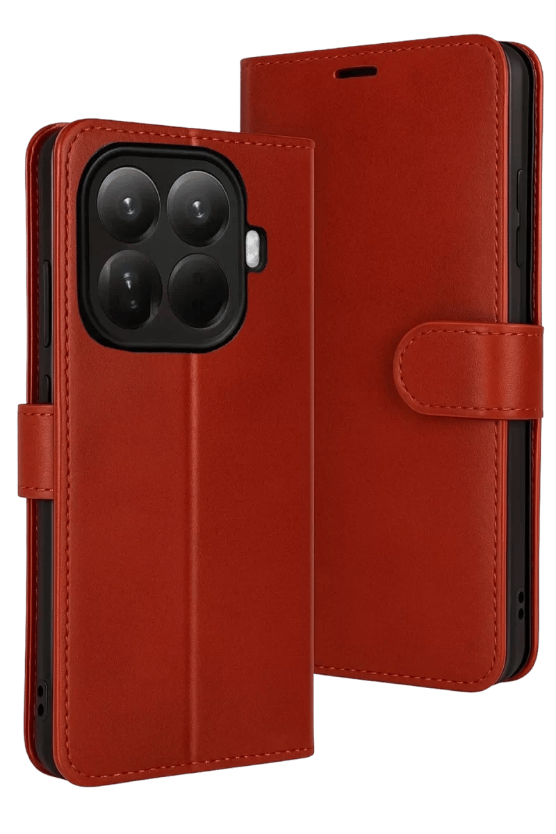 Xiaomi Mi 15T Pro Trend S Plus Kapaklı Kılıf - Kırmızı
