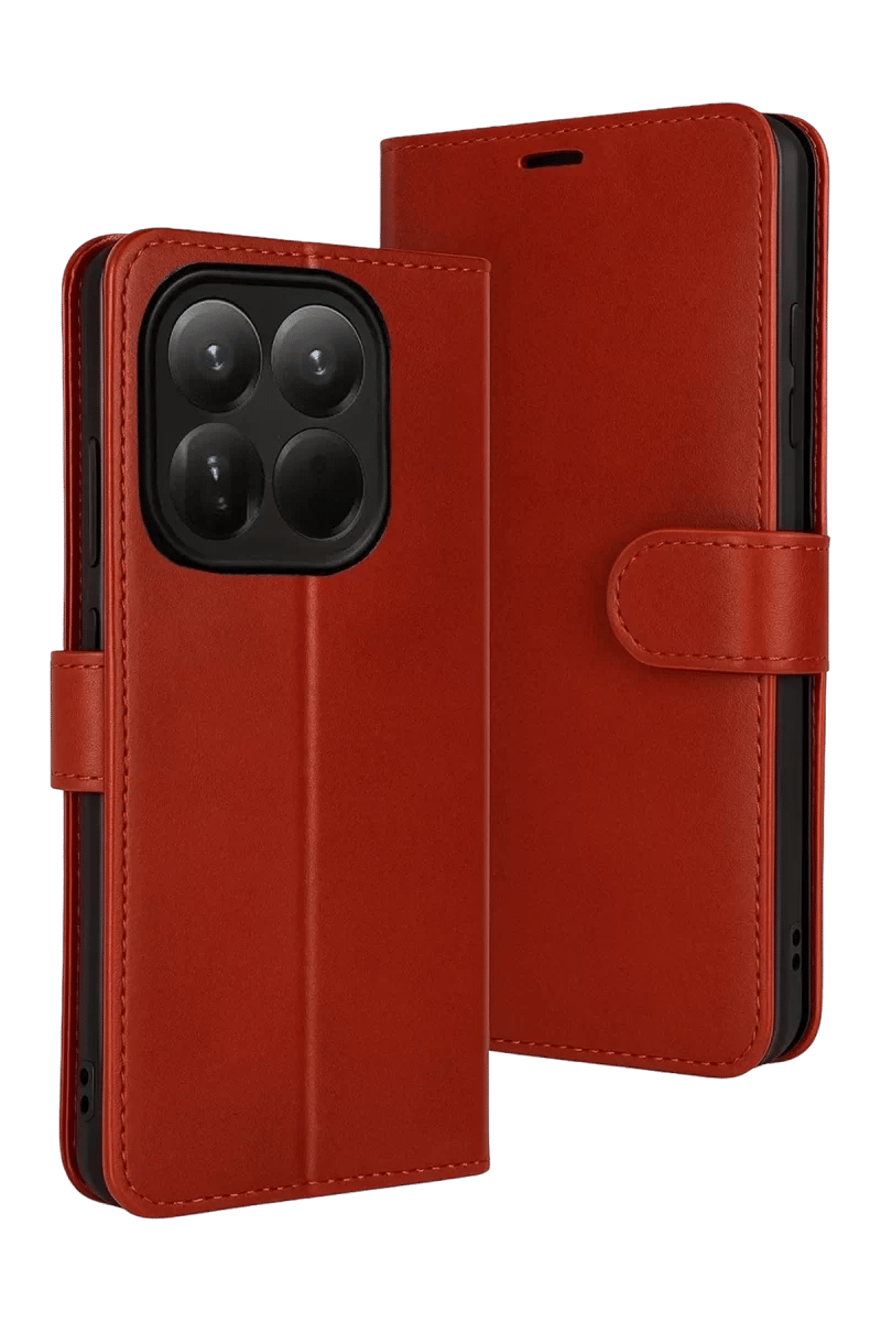Xiaomi Mi 15T Trend S Plus Kapaklı Kılıf - Kırmızı