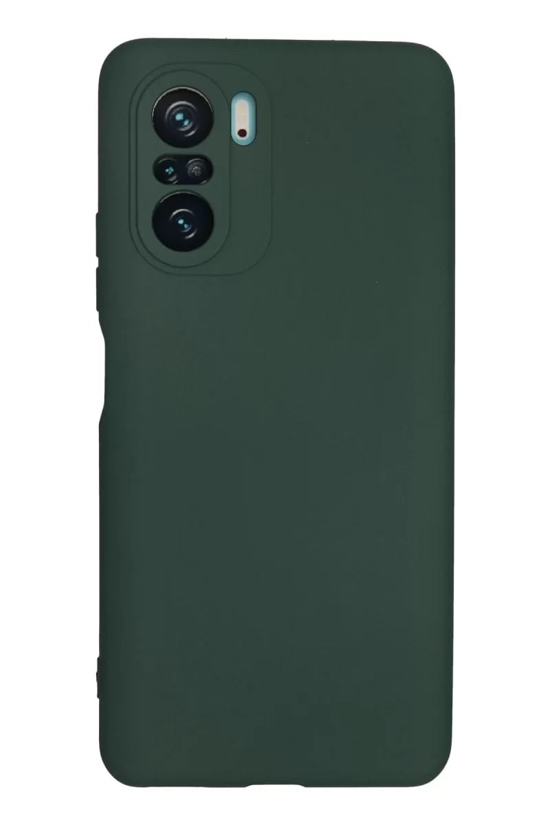 Xiaomi Poco F3 Kılıf Nano içi Kadife Silikon - Koyu Yeşil