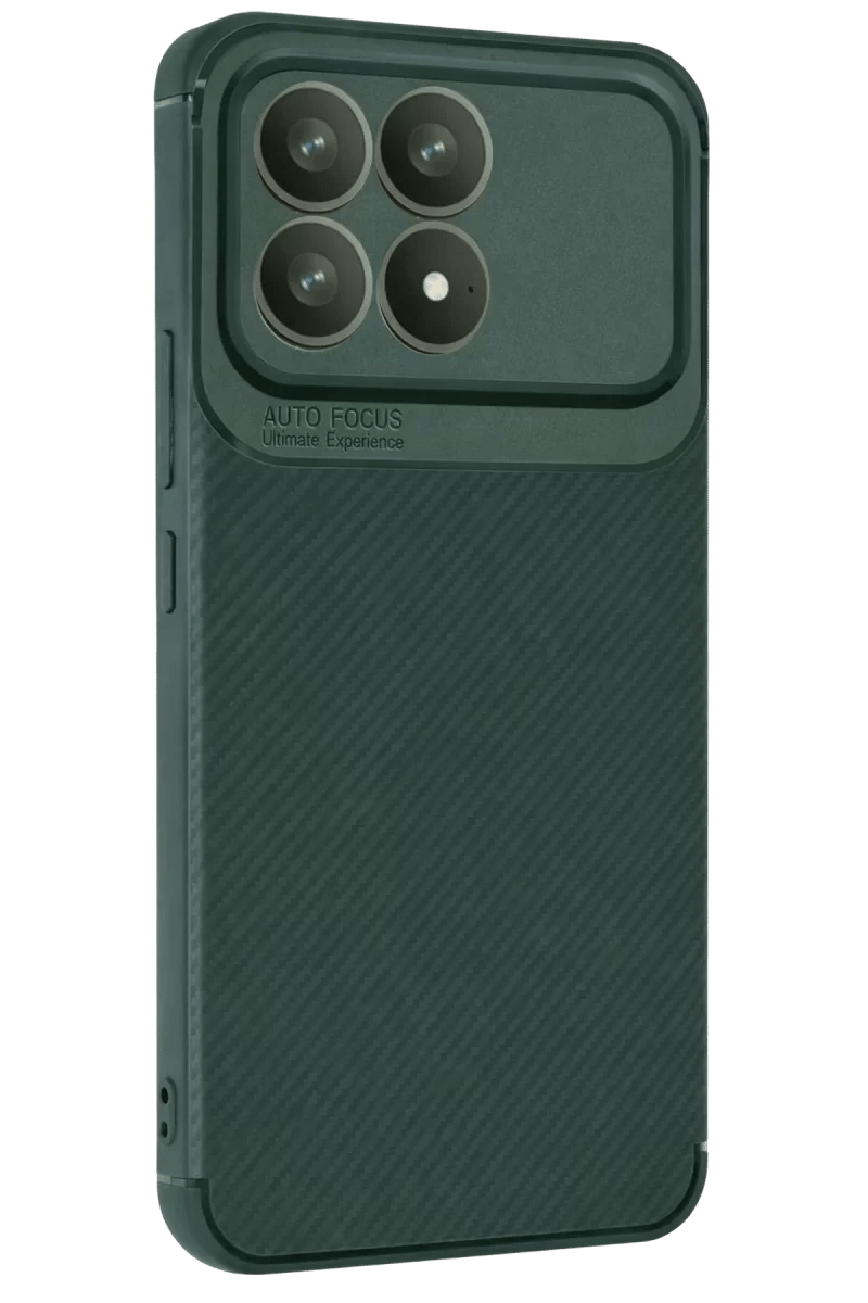 Xiaomi Poco F8 Pro Auto Focus Karbon Kapak - Koyu Yeşil