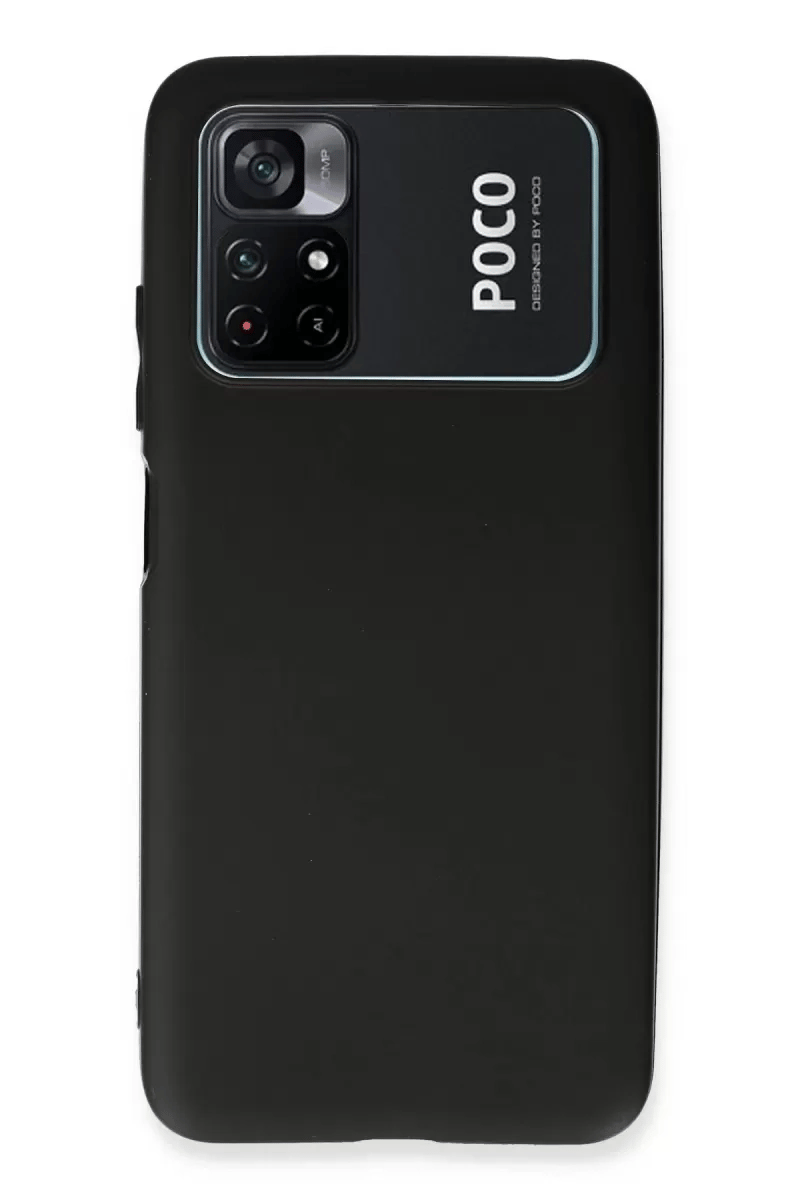 Xiaomi Poco M4 Pro 4G Kılıf First Silikon - Siyah