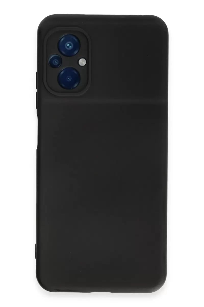 Xiaomi Poco M5 Kılıf Nano içi Kadife Silikon - Siyah