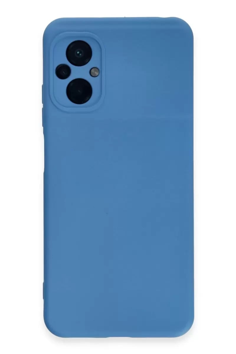 Xiaomi Poco M5 Kılıf Nano içi Kadife Silikon - Mavi
