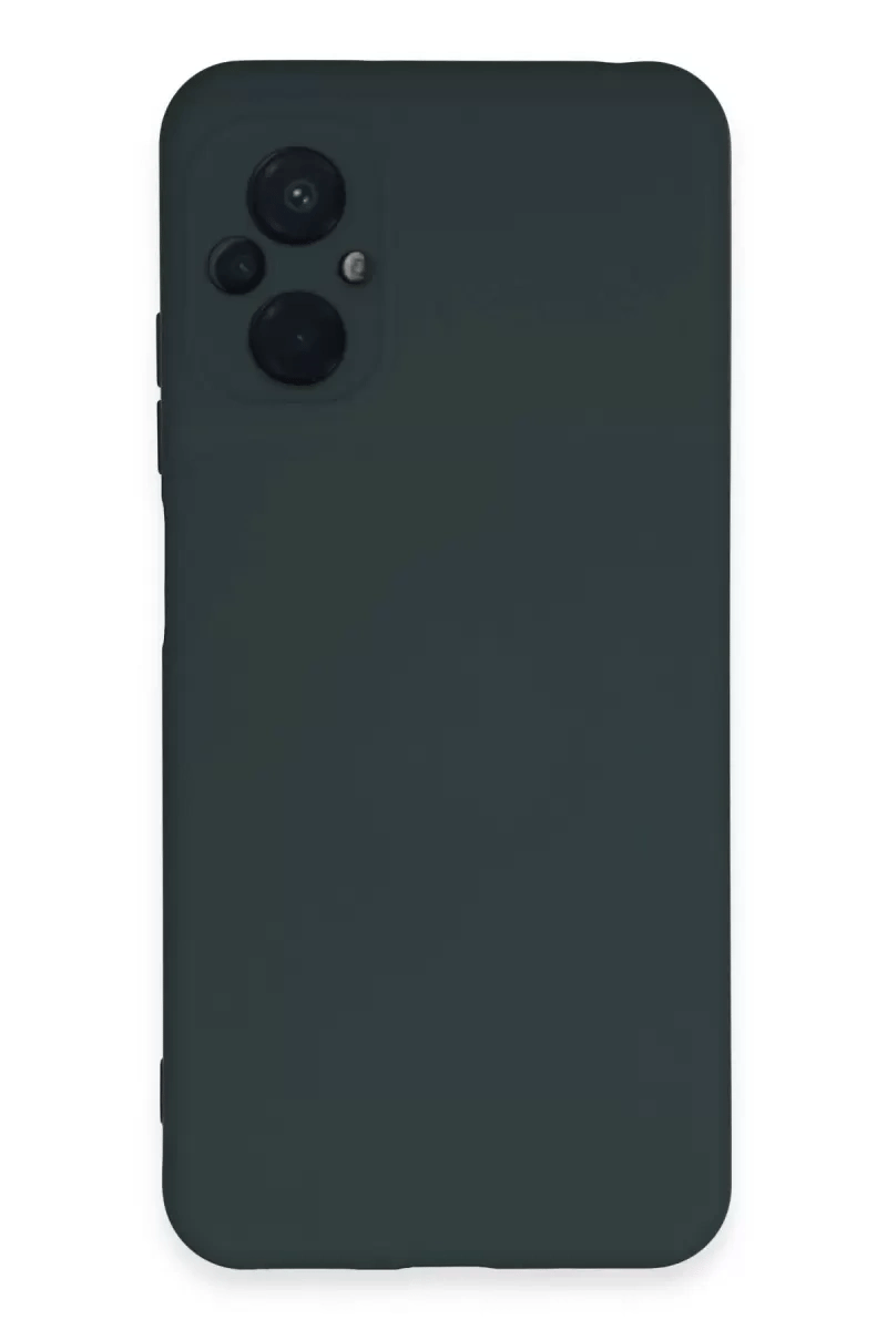 Xiaomi Poco M5 Kılıf Nano içi Kadife Silikon - Koyu Yeşil