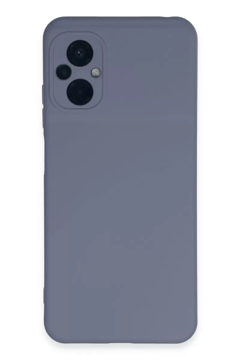 Xiaomi Poco M5 Kılıf Nano içi Kadife Silikon - Gri