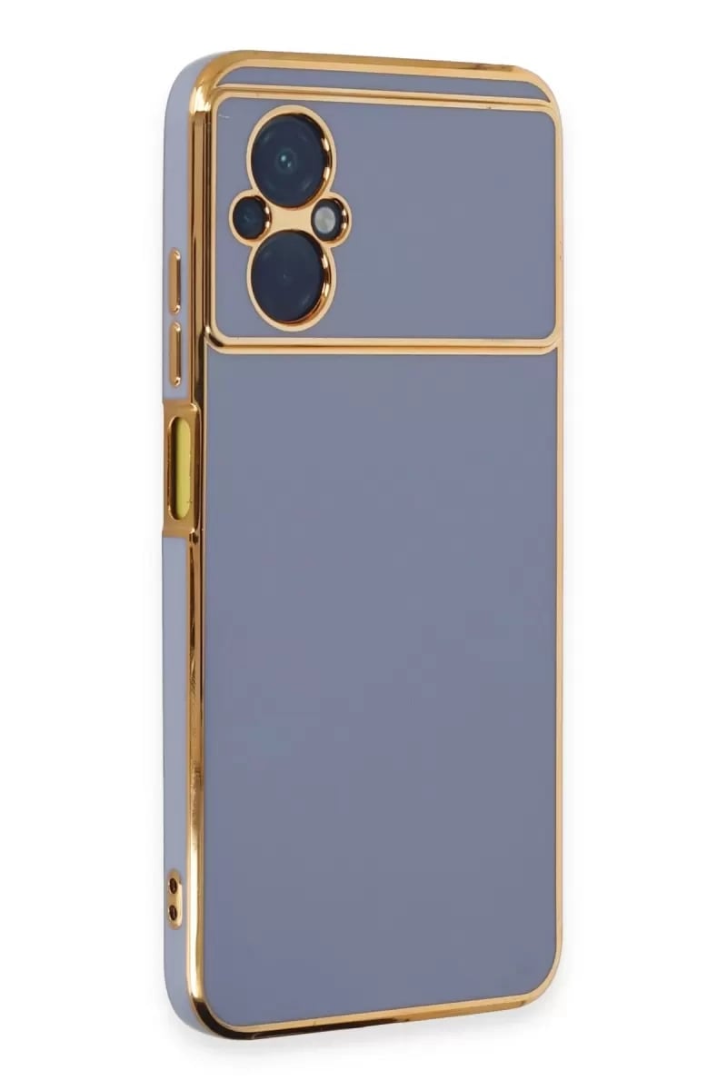 Xiaomi Poco M5 Kılıf Volet Silikon - Mavi