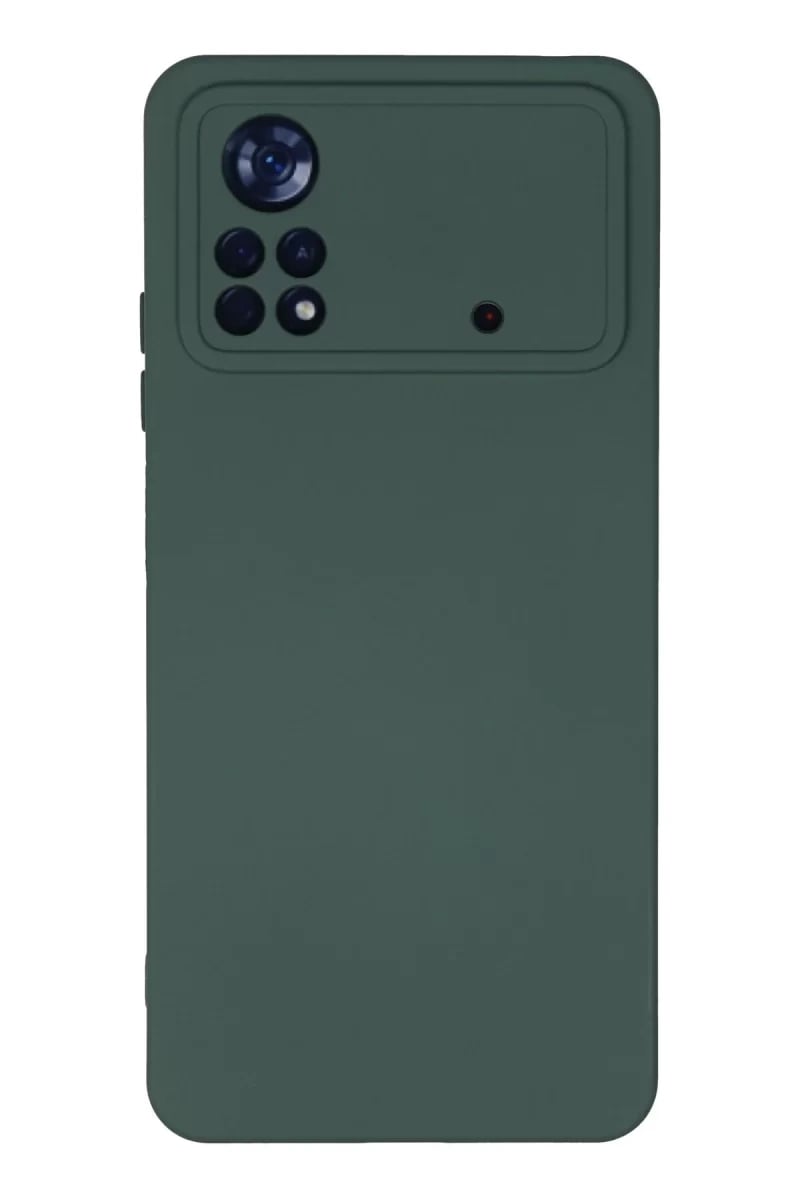 Xiaomi Poco X4 Pro 5G Kılıf Nano içi Kadife Silikon - Koyu Yeşil
