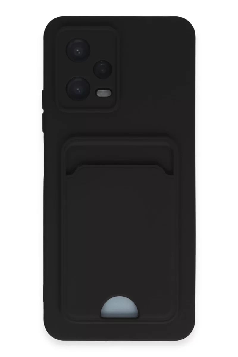 Xiaomi Poco X5 5G Kılıf Kelvin Kartvizitli Silikon - Siyah