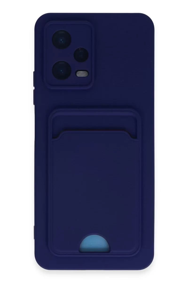 Xiaomi Poco X5 5G Kılıf Kelvin Kartvizitli Silikon - Lacivert