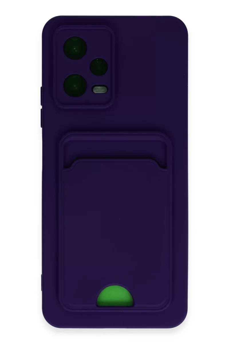 Xiaomi Poco X5 5G Kılıf Kelvin Kartvizitli Silikon - Derin Mor